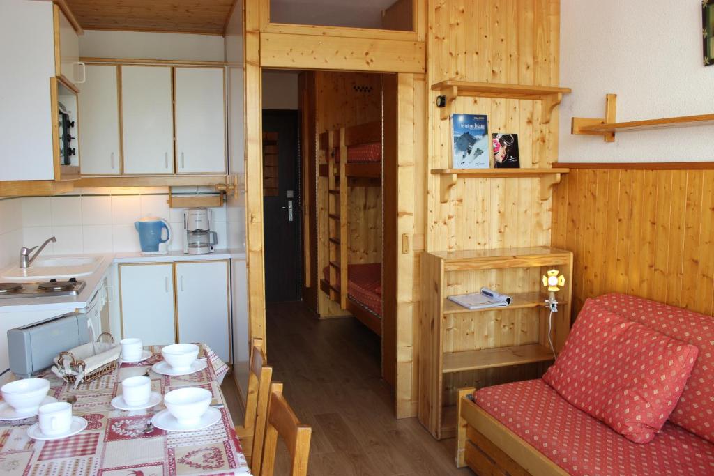 Kuchyň nebo kuchyňský kout v ubytování Dôme de Polset Appartements VTI