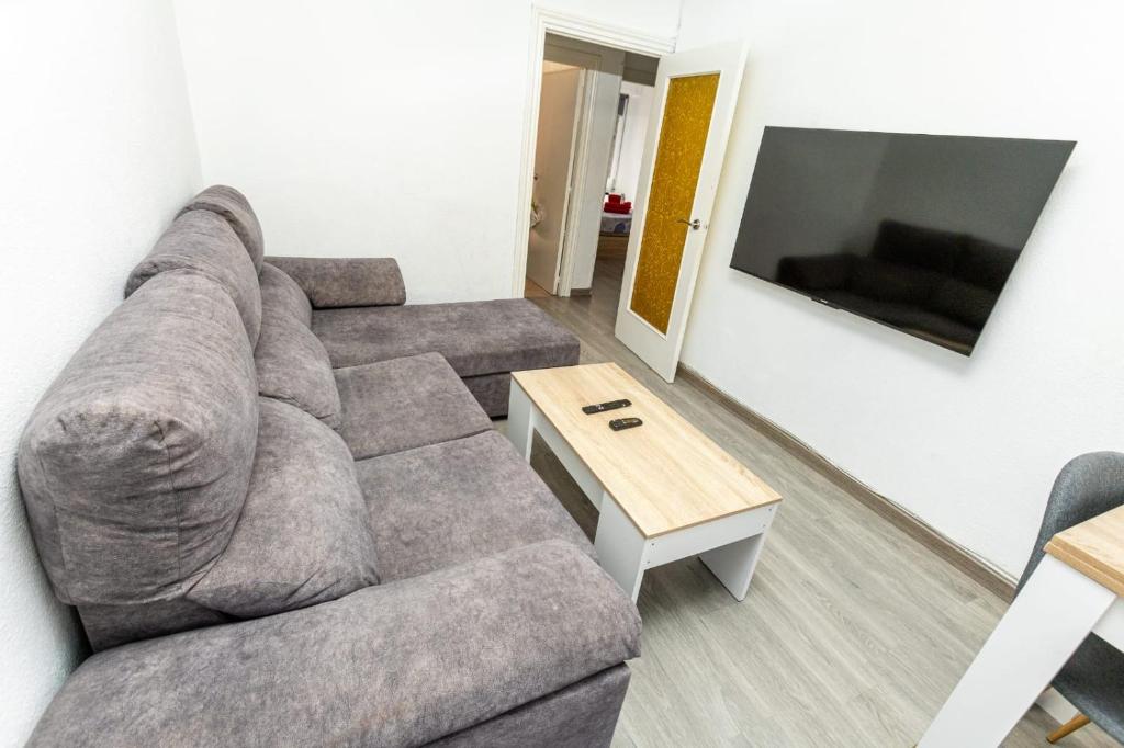 تلفاز و/أو أجهزة ترفيهية في Apartament with balcony