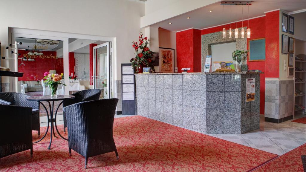 Posezení v ubytování Hotel Rhein-Residenz