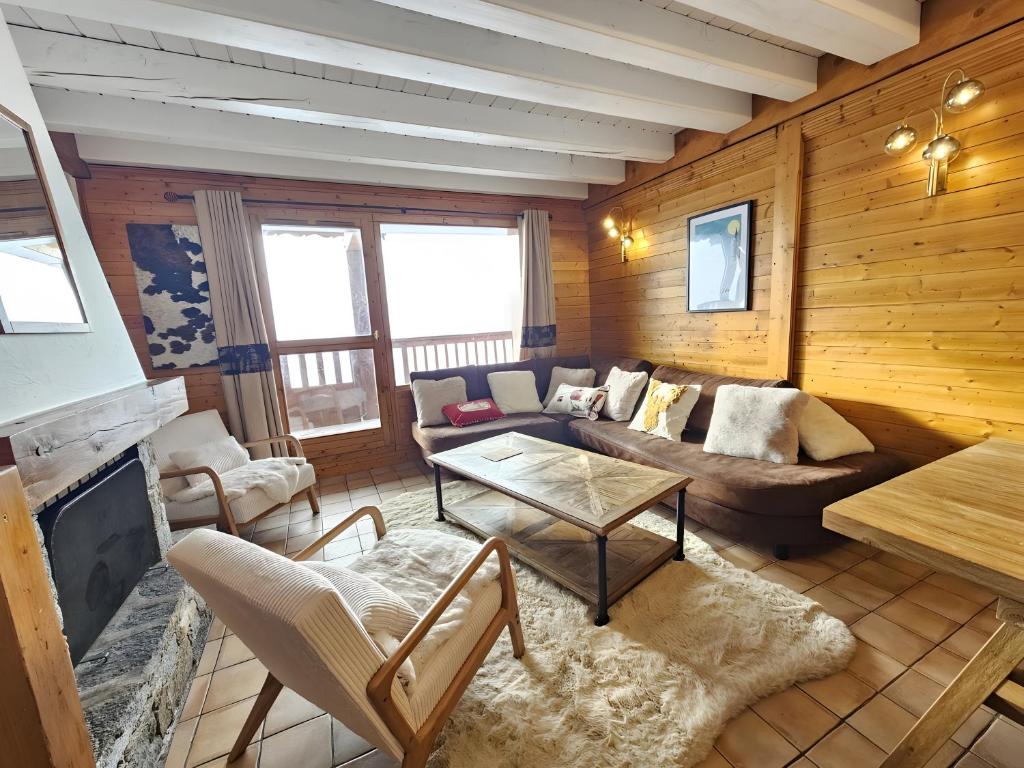 Et opholdsområde på Lesetoilesdelaplagne Chalet 16