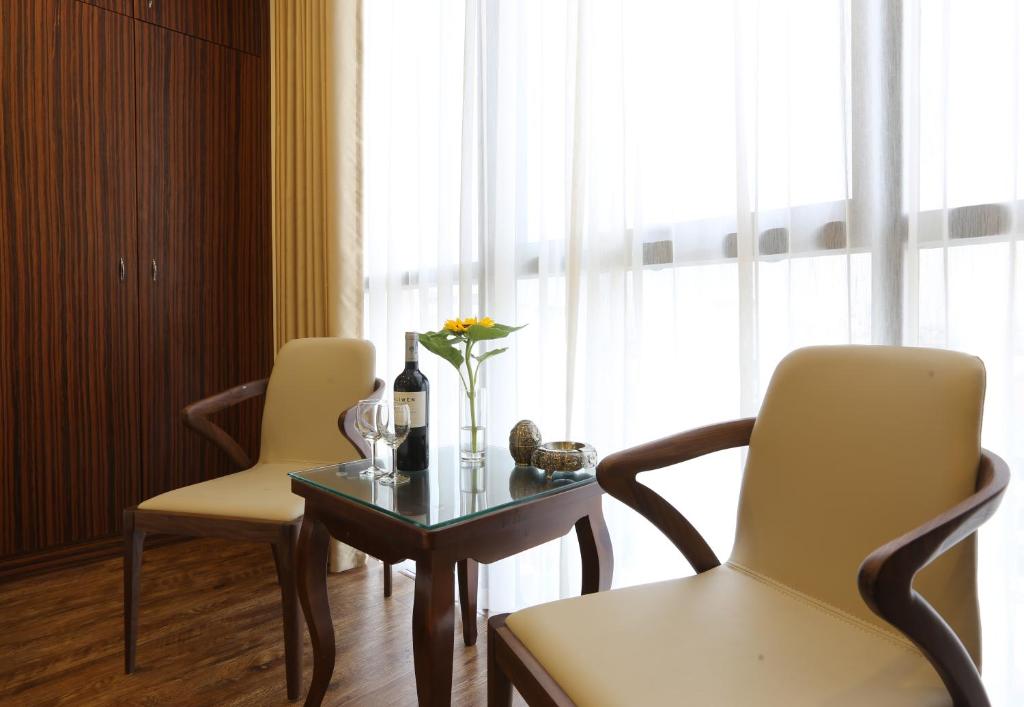 Posezení v ubytování Au Viet Hotel