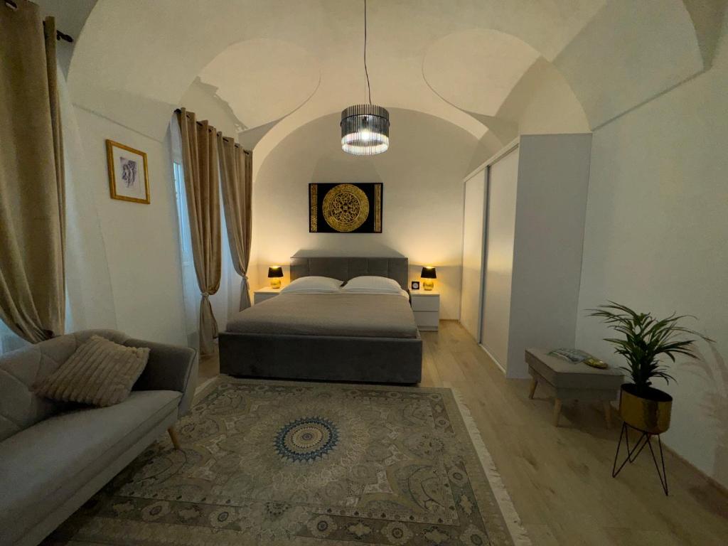 Ένα ή περισσότερα κρεβάτια σε δωμάτιο στο Zlatà hus