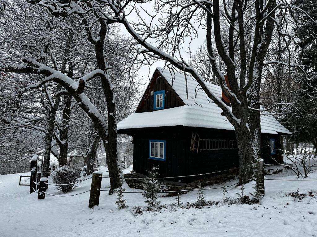 Το Chalupa na Samote τον χειμώνα