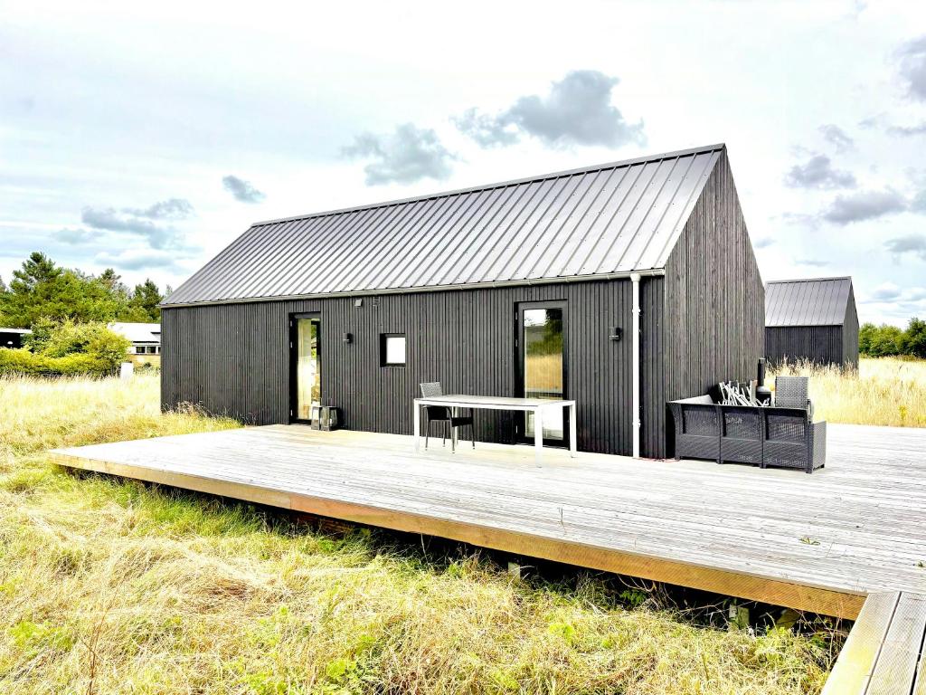 Bygningen som feriehuset ligger i