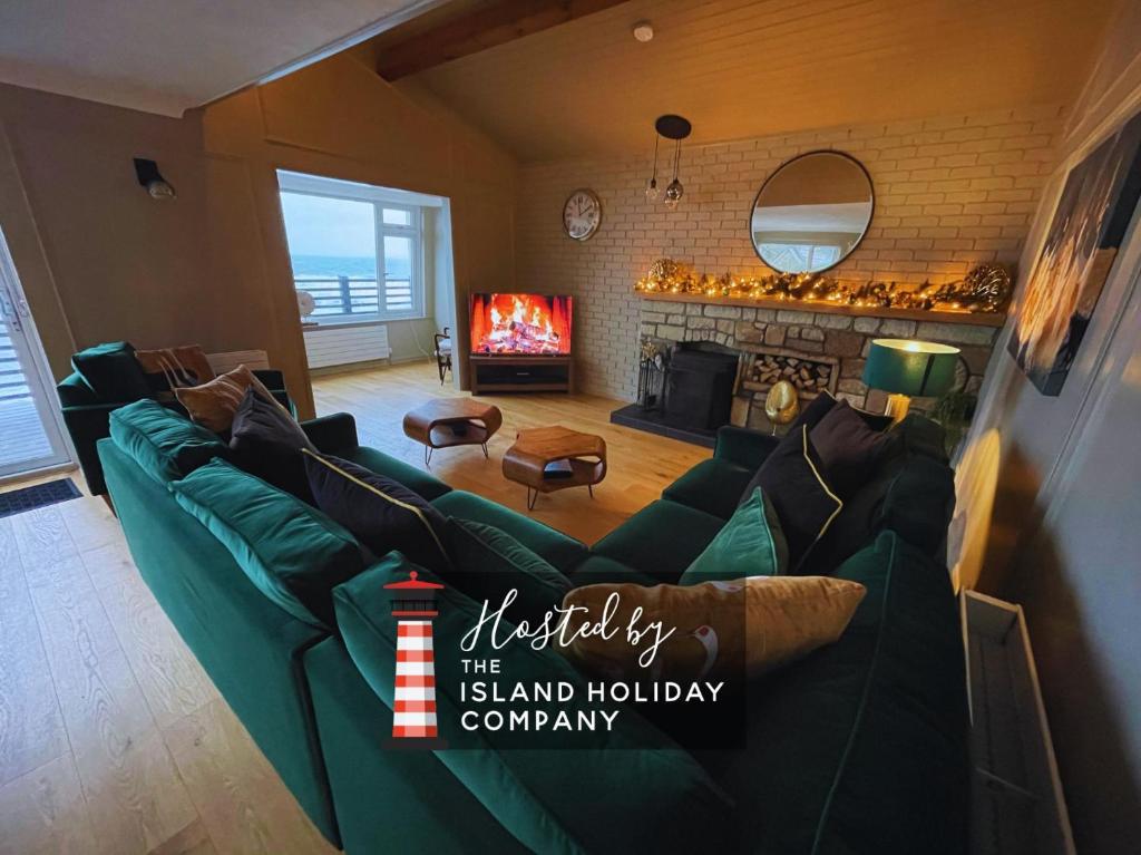 Χώρος καθιστικού στο Sandpipers