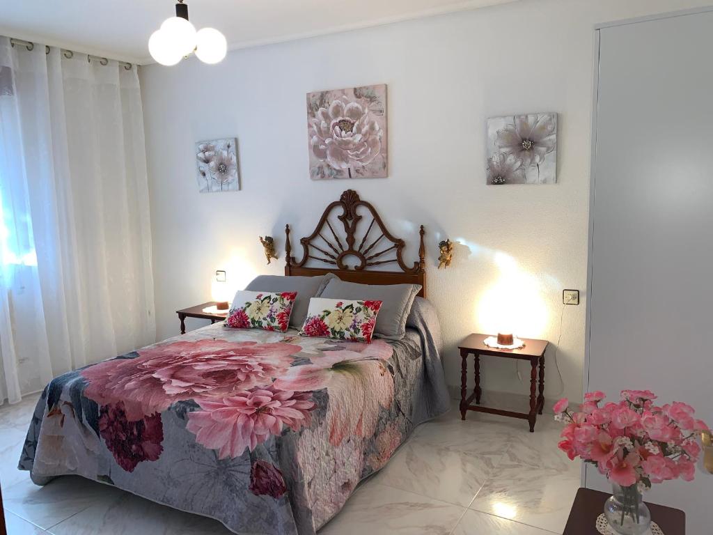 Ένα ή περισσότερα κρεβάτια σε δωμάτιο στο Casa del Parque