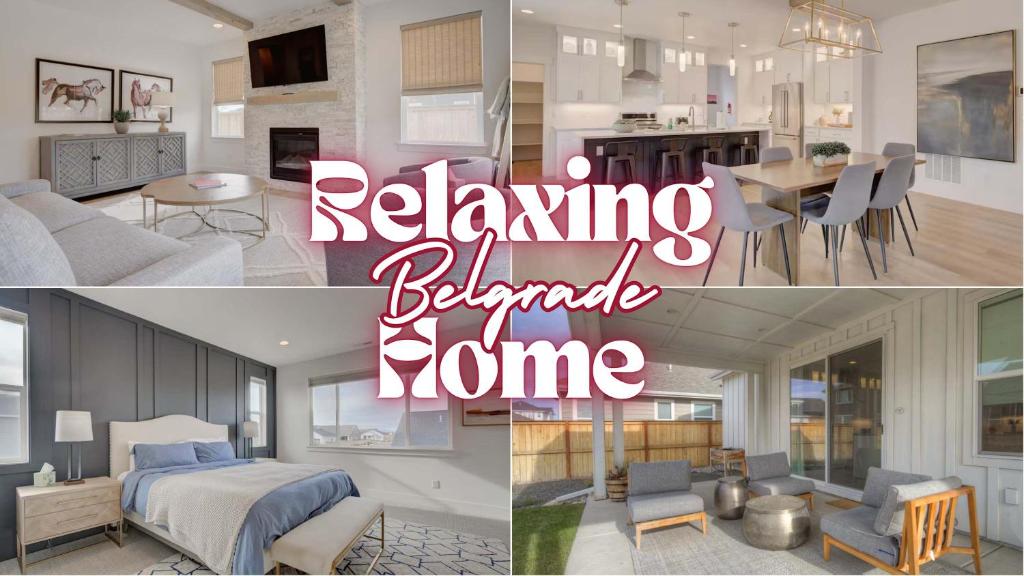 Χώρος καθιστικού στο Yellowstone Country Outdoor Adventures Sleeps 6