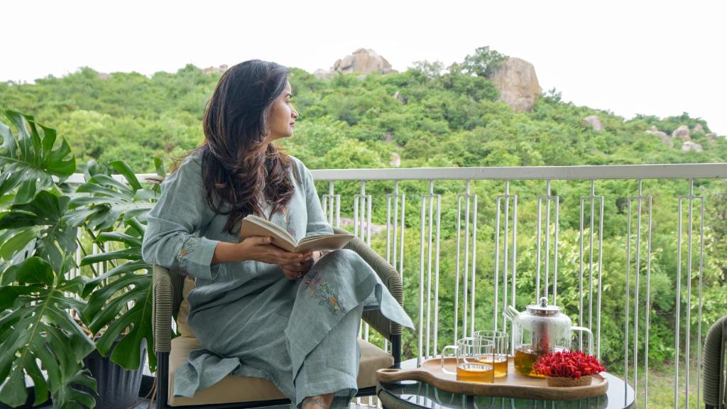 Μπαλκόνι ή βεράντα στο VSR Vriksha Wellness Nature Cure Center