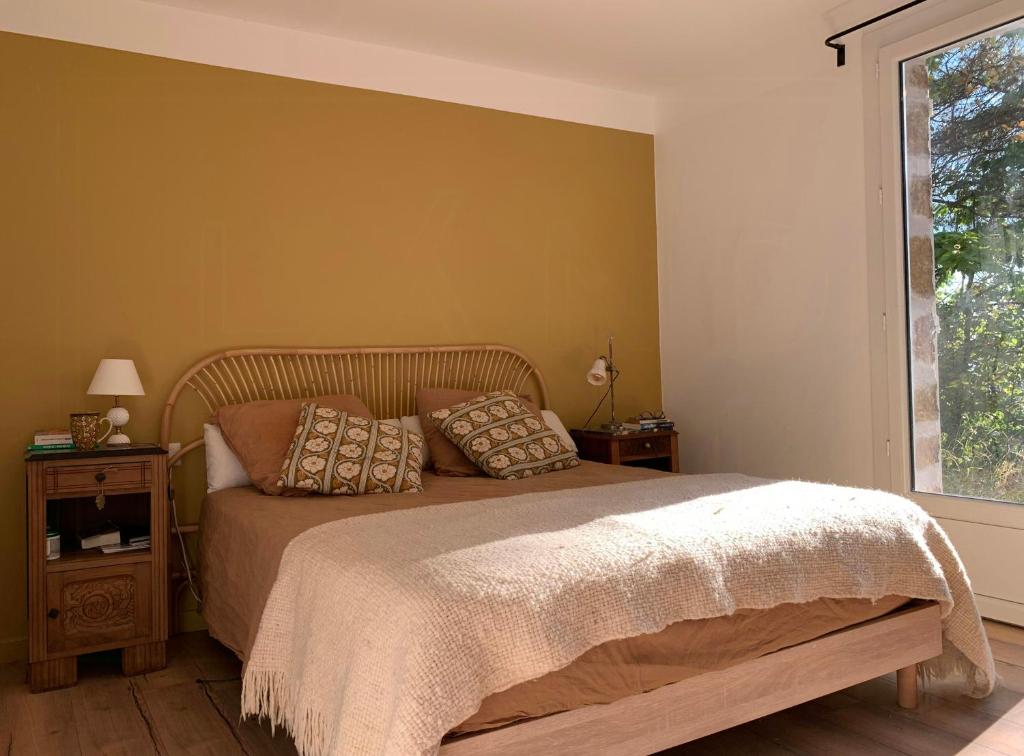 Voodi või voodid majutusasutuse House With Pool In Monts D'ardèche toas