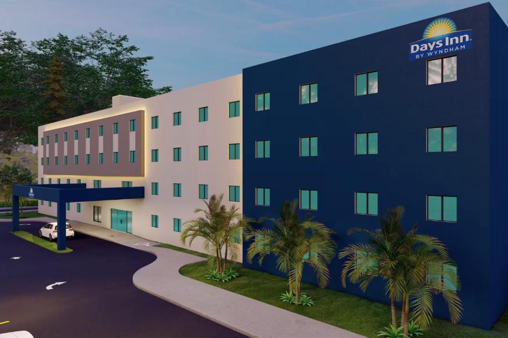 Una representación de un edificio con palmeras delante. en Days Inn by Wyndham Juan Dolio, en Juan Dolio