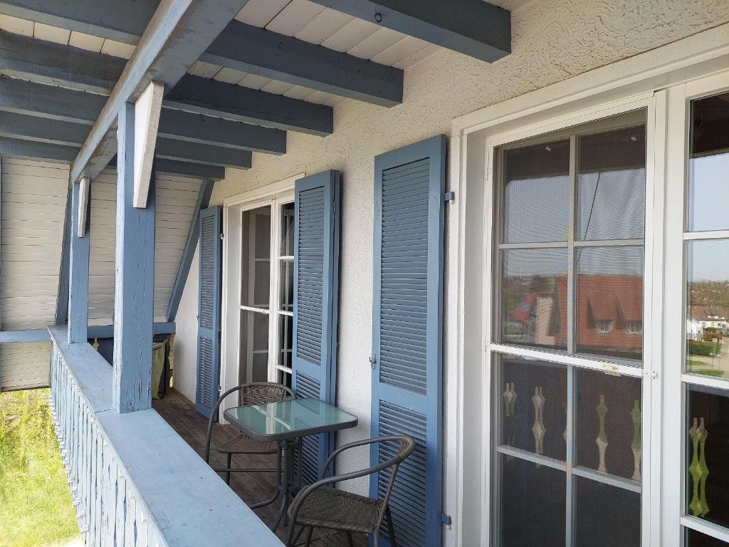 Balkón nebo terasa v ubytování Ferienwohnung Reinbold