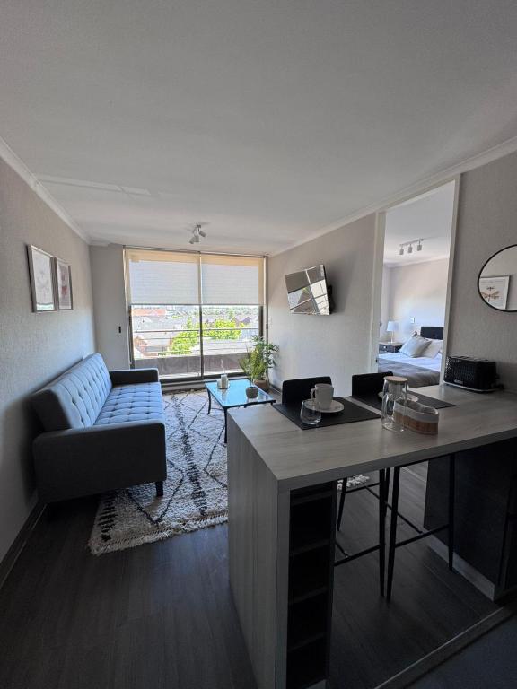 Postel nebo postele na pokoji v ubytování Alerce Apart