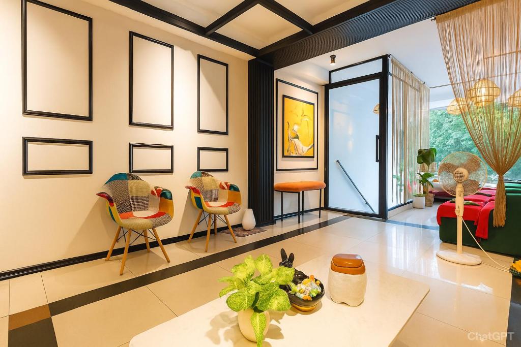 Posezení v ubytování Vintage Hoang Phi Hotel & Spa - Walking Street