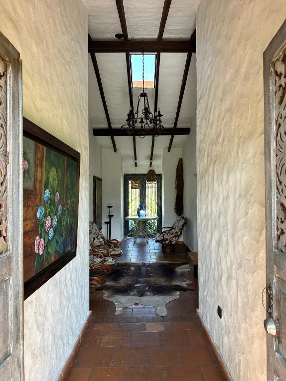 Χώρος καθιστικού στο Hacienda La Tranquera