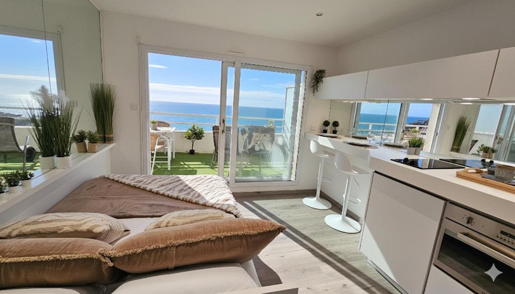 Köök või kööginurk majutusasutuses La petite Croisière - Vue Mer