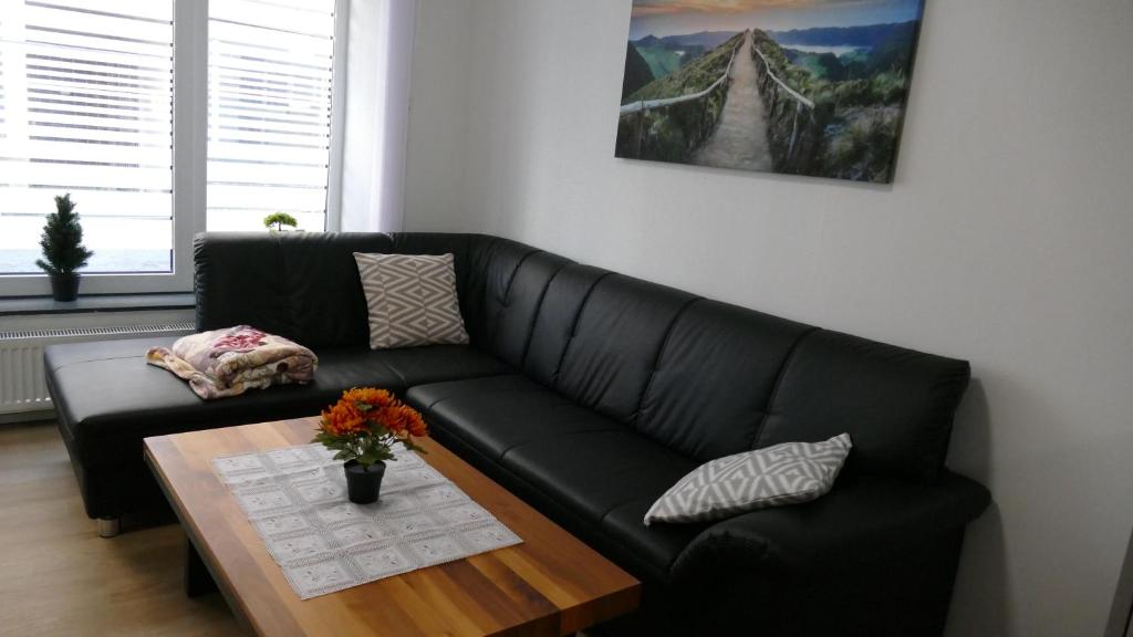 Posezení v ubytování Ferienwohnung Wendel