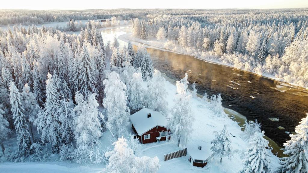Villa Jokiranta in Lapland om vinteren