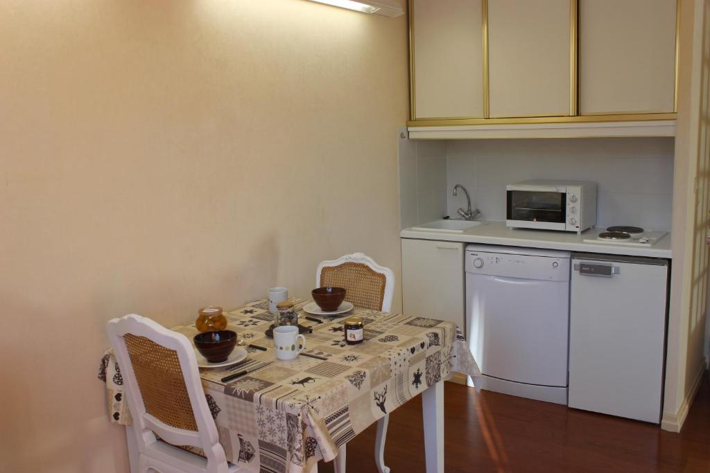 Kuchyň nebo kuchyňský kout v ubytování Joker Appartements VTI