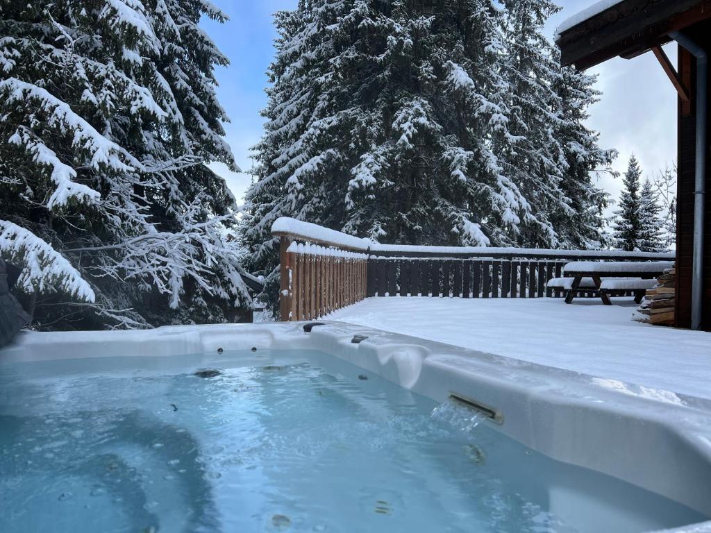 chalet clémentine om vinteren