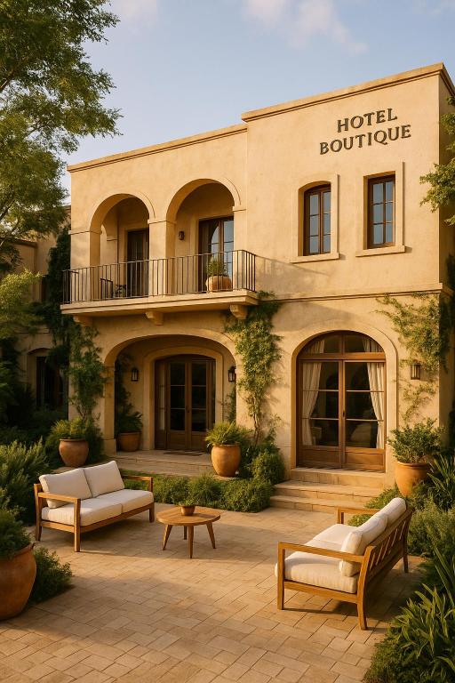 Khu vực ghế ngồi tại Hotel Boutique a metros del Río