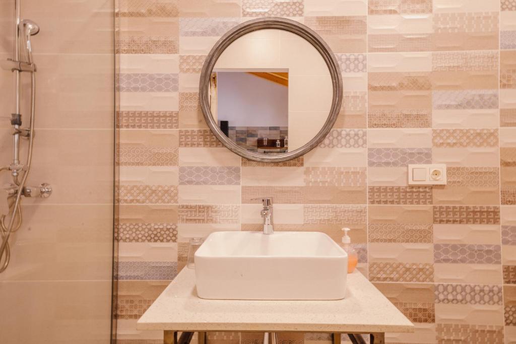 Koupelna v ubytování Lolf Rural