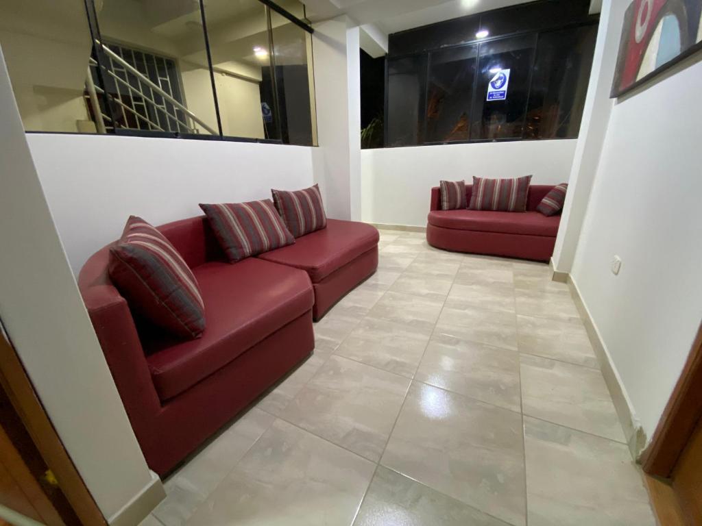 Χώρος καθιστικού στο Guesthouse Mancora Hotel