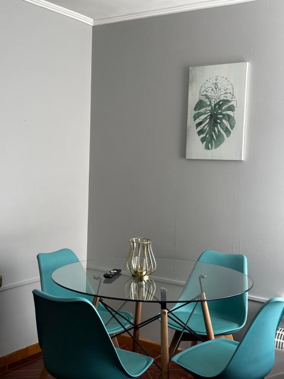 Posezení v ubytování Hostal Verde Bendito Depto 2 Temuco