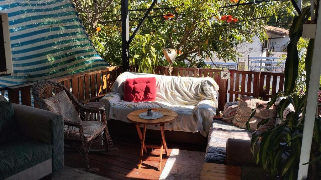 Posezení v ubytování Hostel La petite maison 1