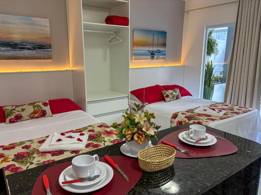 Ένα ή περισσότερα κρεβάτια σε δωμάτιο στο Mar Y Suites