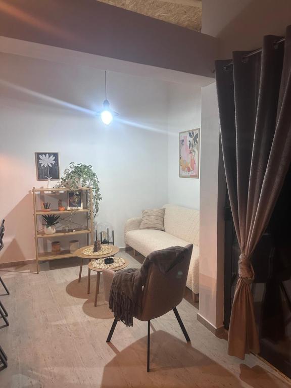 Χώρος καθιστικού στο Villa Perla