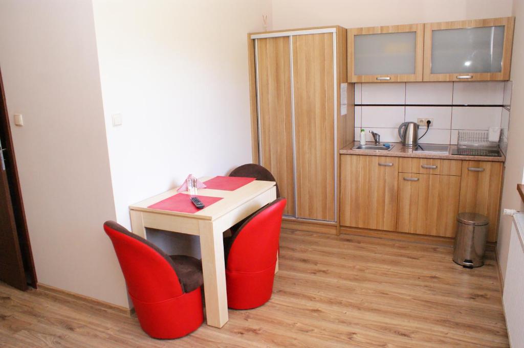 Kuchyňa alebo kuchynka v ubytovaní Mini Apartamenty Dominika