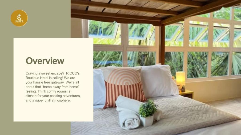 Et opholdsområde på RICCO's Boutique Hotel