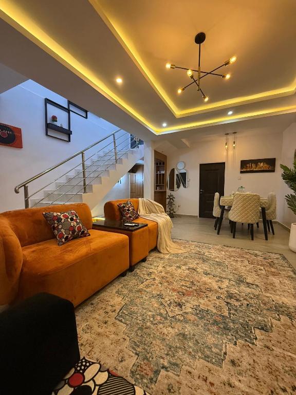 Posezení v ubytování Quantum Havens -New York