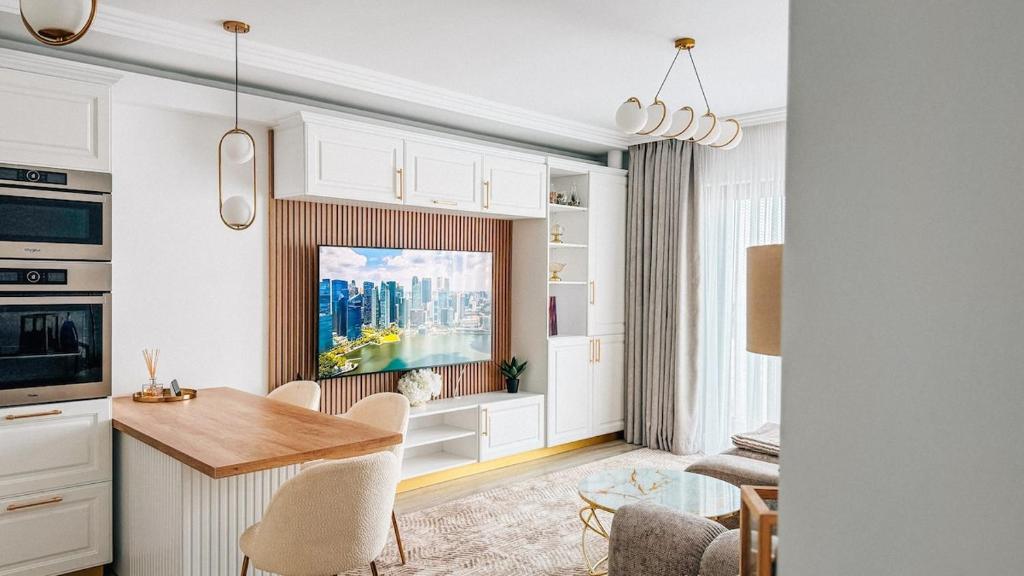 Η κουζίνα ή μικρή κουζίνα στο Sky Central