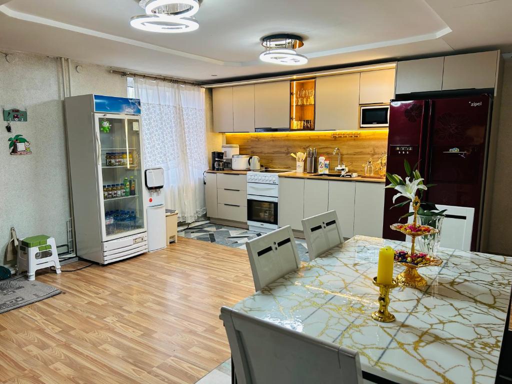 Køkken eller tekøkken på Mandakh Naran Guest House