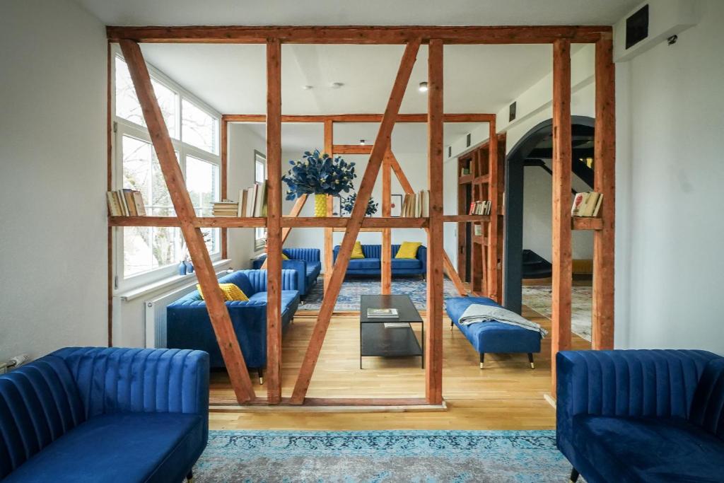 Posezení v ubytování Ourhan Zwieselberg Luxury Group House up to 60 Persons