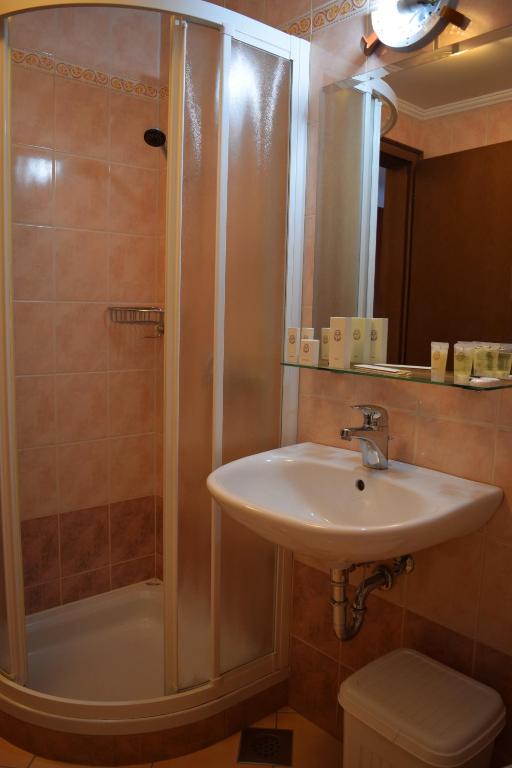 Koupelna v ubytování Guest House Pod Grebenom