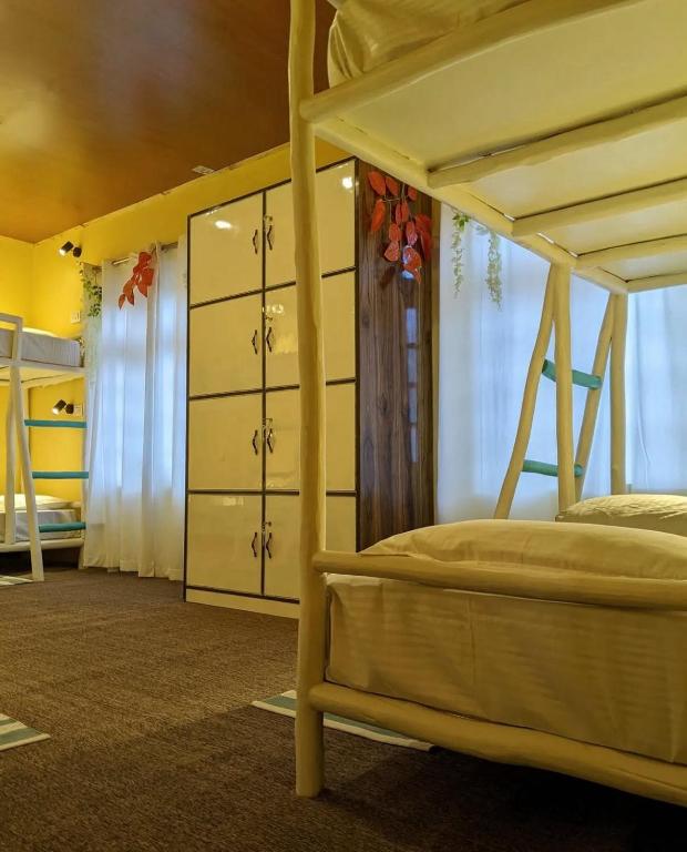 Voodi või voodid majutusasutuse Piti khangpa toas