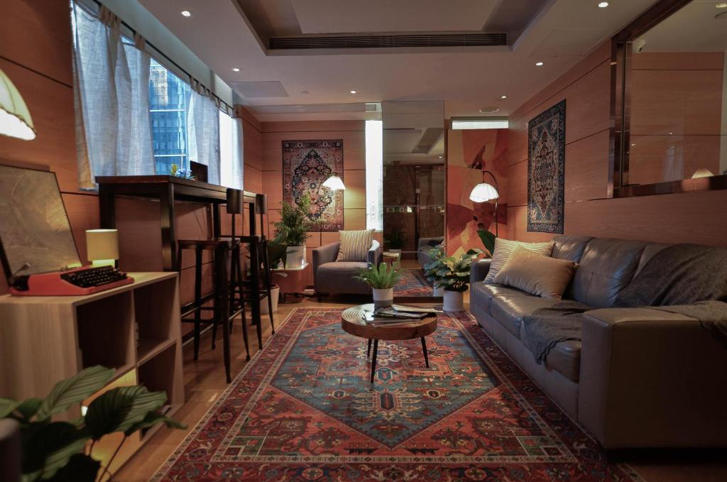 Зона вітальні в Eco Tree Hotel Sheung Wan