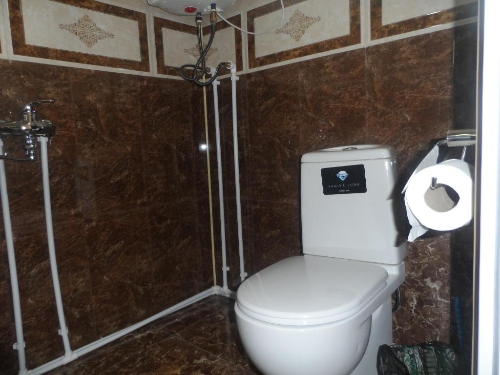 Koupelna v ubytování Hotel Tekla