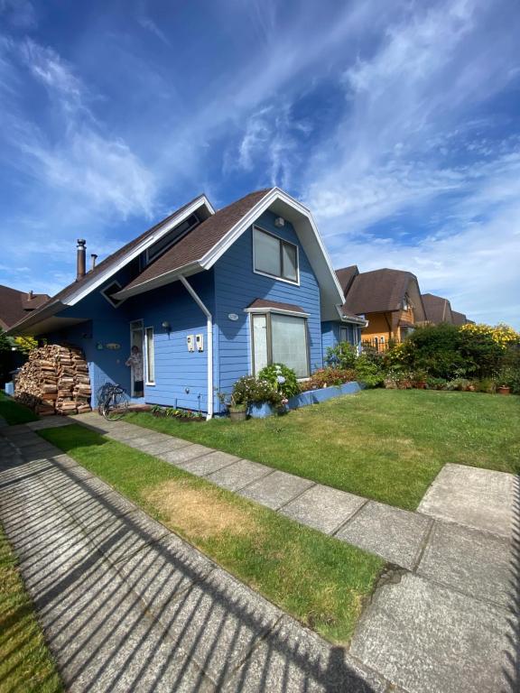 Bygningen som feriehuset ligger i