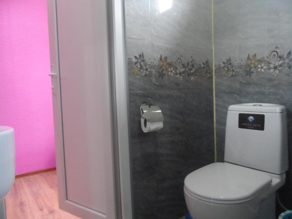 Koupelna v ubytování Hotel Tekla
