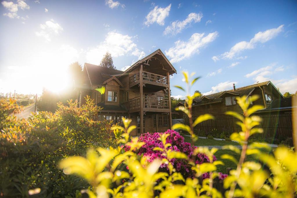 Zahrada ubytování Casa Ecke-Frutillar bajo a una cuadra de la playa