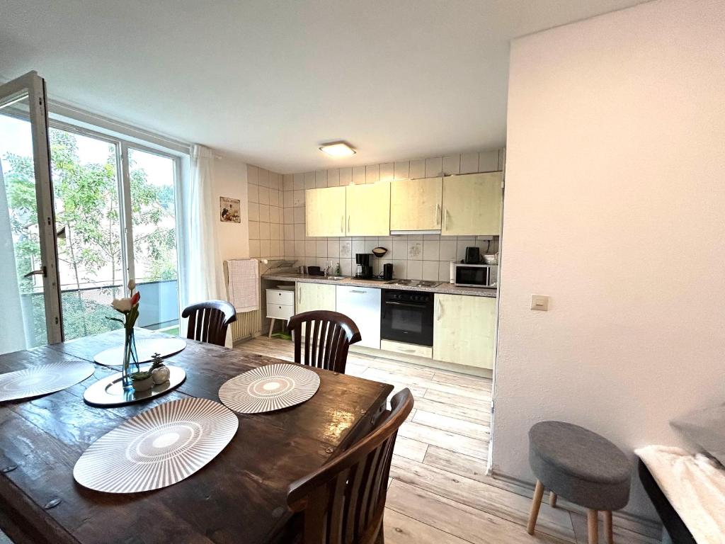 Kuchyň nebo kuchyňský kout v ubytování Apartment Alb Glück 1