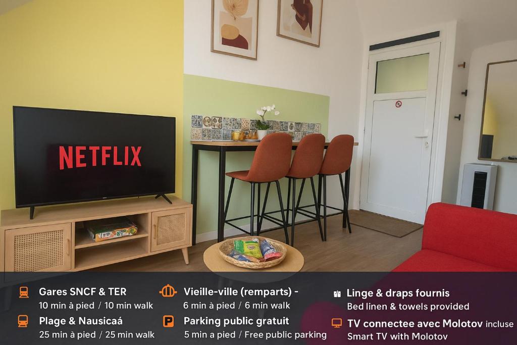 TV a/nebo společenská místnost v ubytování Cosy Color