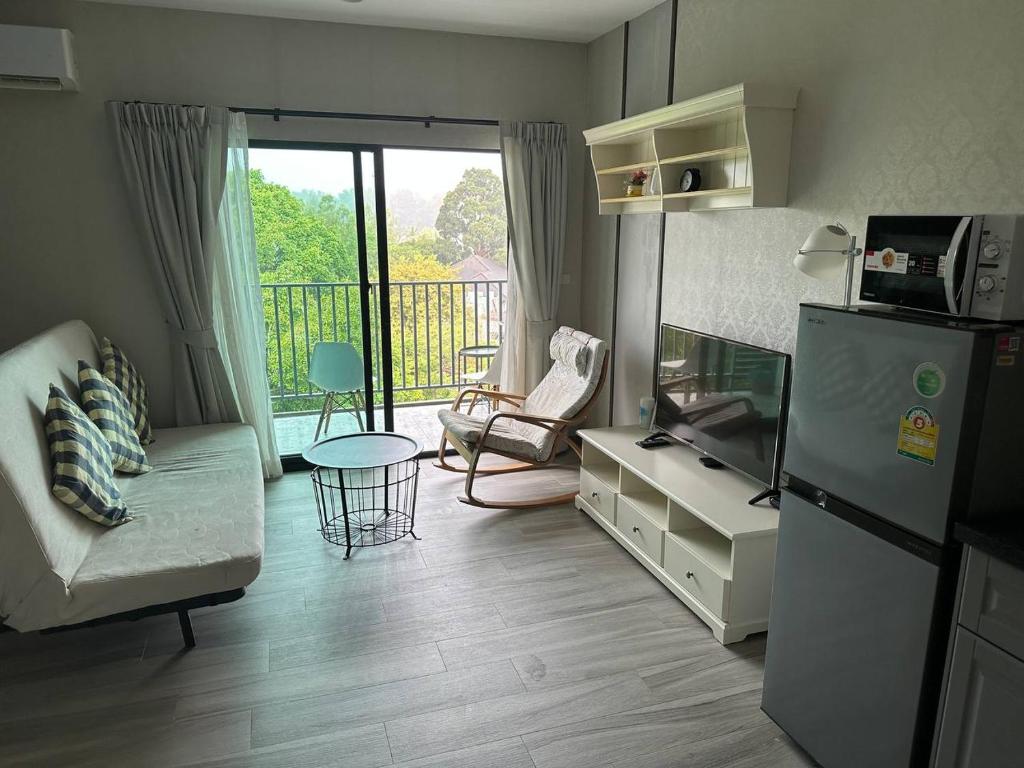 Η κουζίνα ή μικρή κουζίνα στο Апартаменты Пхукет