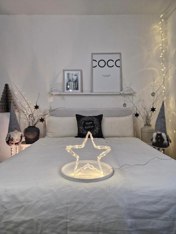 Giường trong phòng chung tại Ubytování pro rodiny s dětmi