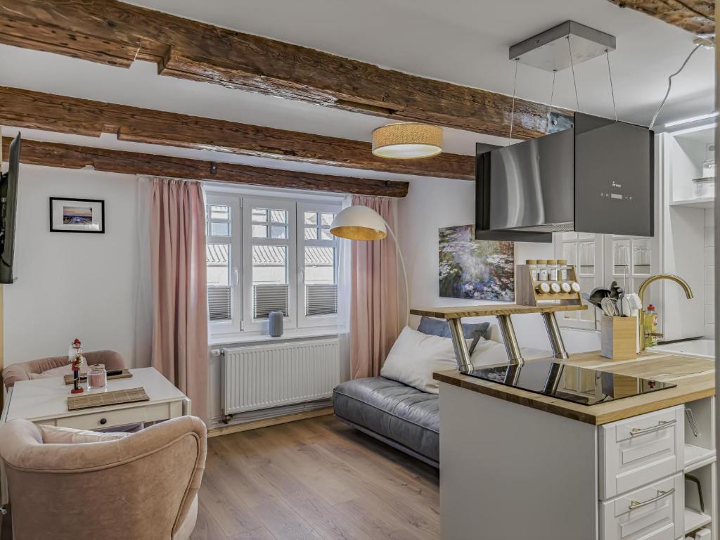 Η κουζίνα ή μικρή κουζίνα στο Objekt-Nr 242 - Hafen - Kurgartenstraße