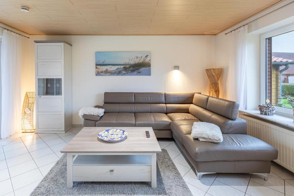 Posezení v ubytování Ferienhaus Deichliebe