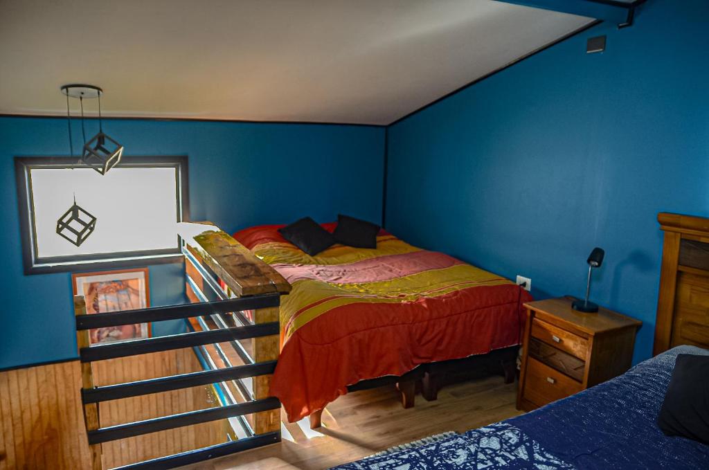 Ένα ή περισσότερα κρεβάτια σε δωμάτιο στο Vista Laguna San Pedro